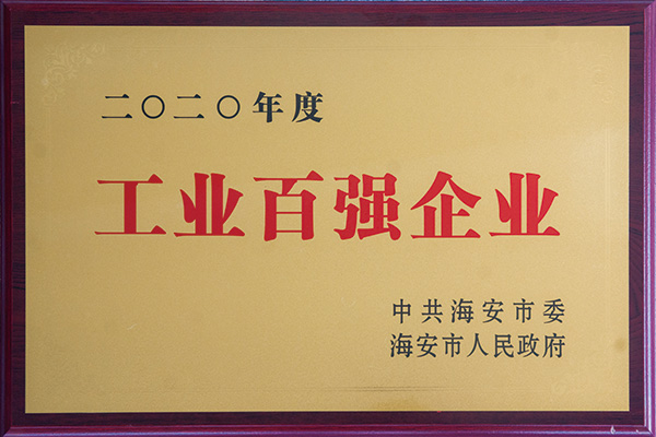 2020度海安市工业百强企业